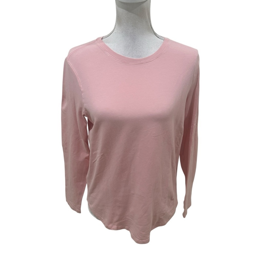 lululemon athletica Long Sleeve Crewneck Top Light peach Pink layer size 8